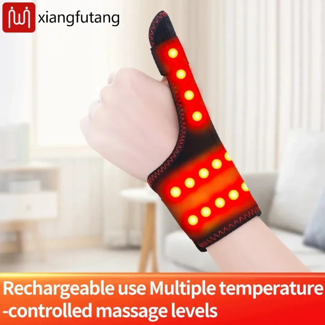 Gants chauffants électriques avec massage par vibration, 3 niveaux de chaleur, rechargeable par USB