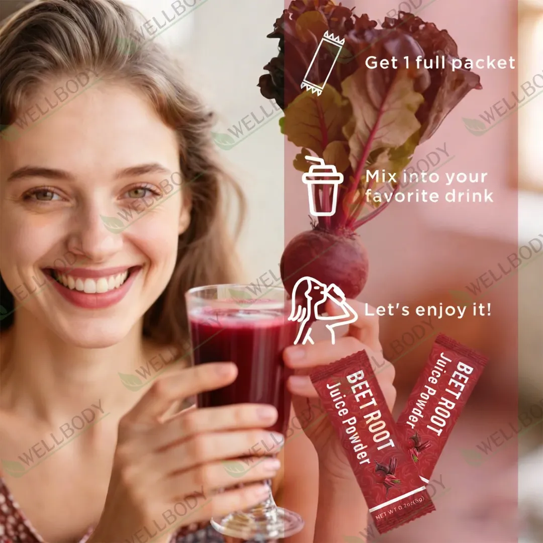 Poudre de Racine de Betterave Rouge - Supplément Nutritionnel Sportif WELLBODY