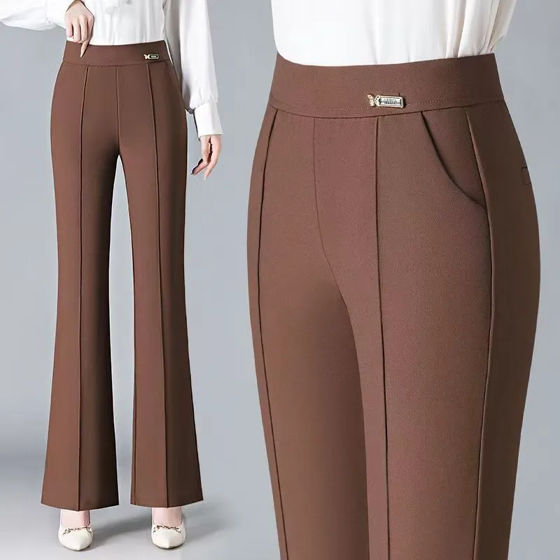 Nouveau Costume D'automne Et D'hiver Avec Taille Haute Et Pantalon Amincissant Pour Une Tenue Décontractée