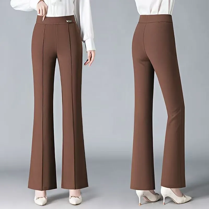 Nouveau Costume D'automne Et D'hiver Avec Taille Haute Et Pantalon Amincissant Pour Une Tenue Décontractée