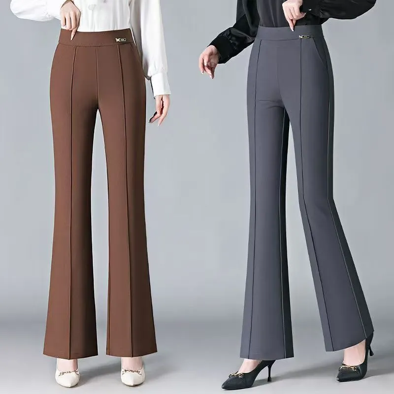 Nouveau Costume D'automne Et D'hiver Avec Taille Haute Et Pantalon Amincissant Pour Une Tenue Décontractée