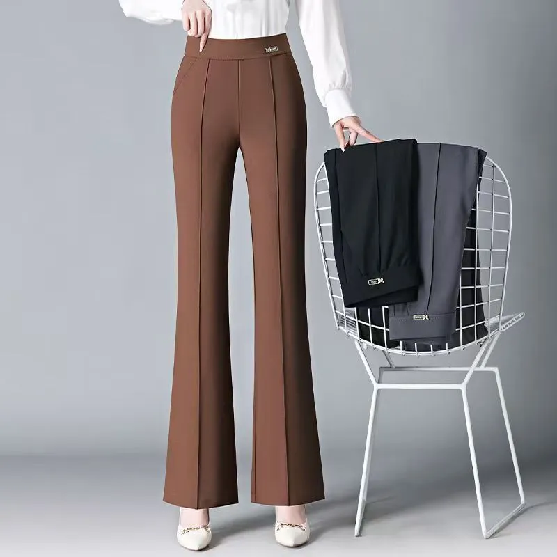 Nouveau Costume D'automne Et D'hiver Avec Taille Haute Et Pantalon Amincissant Pour Une Tenue Décontractée