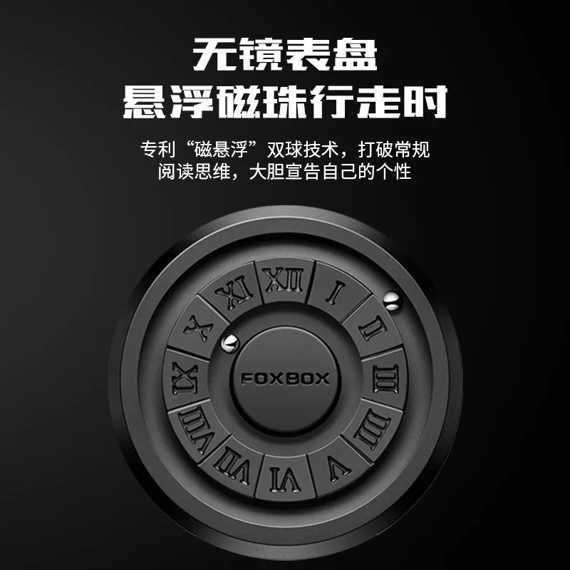 FOXBOX Montre Homme pour LIGE Marque Créative Bande en Acier Inoxydable Mouvement à Quartz