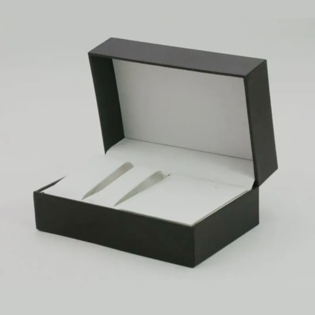 Boîte à bijoux personnalisée en cuir PU pour montre, collier, bracelet et bague