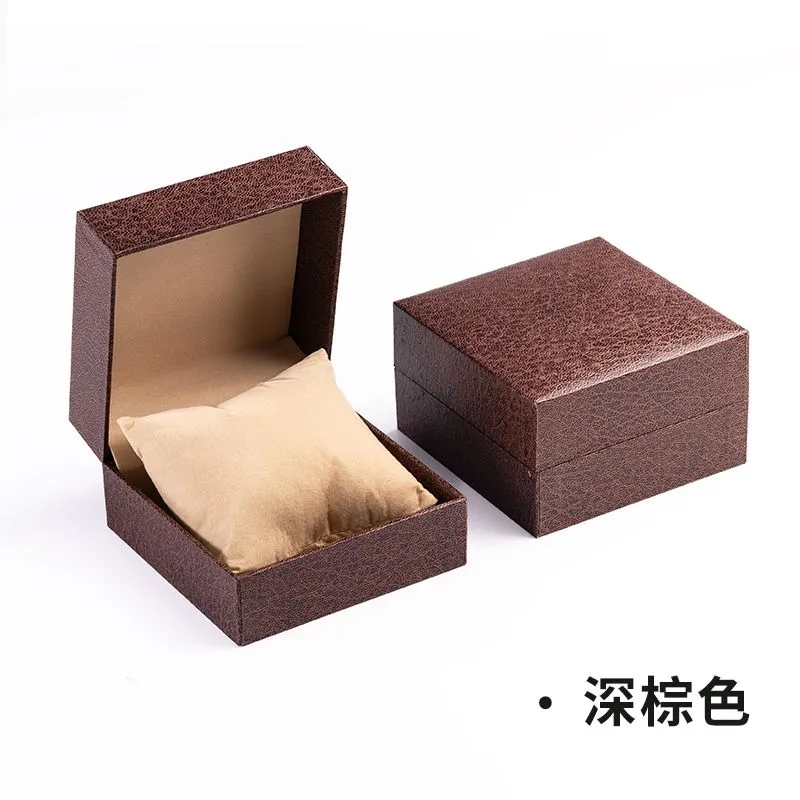 Boîte d'emballage de montre de luxe en cuir PU