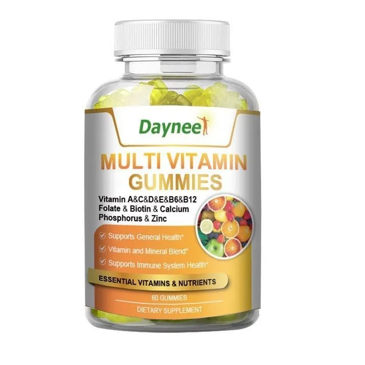 Gummies Multivitaminés pour Adultes et Enfants – Vitamines A à Zinc pour l’Immunité et la Santé Générale
