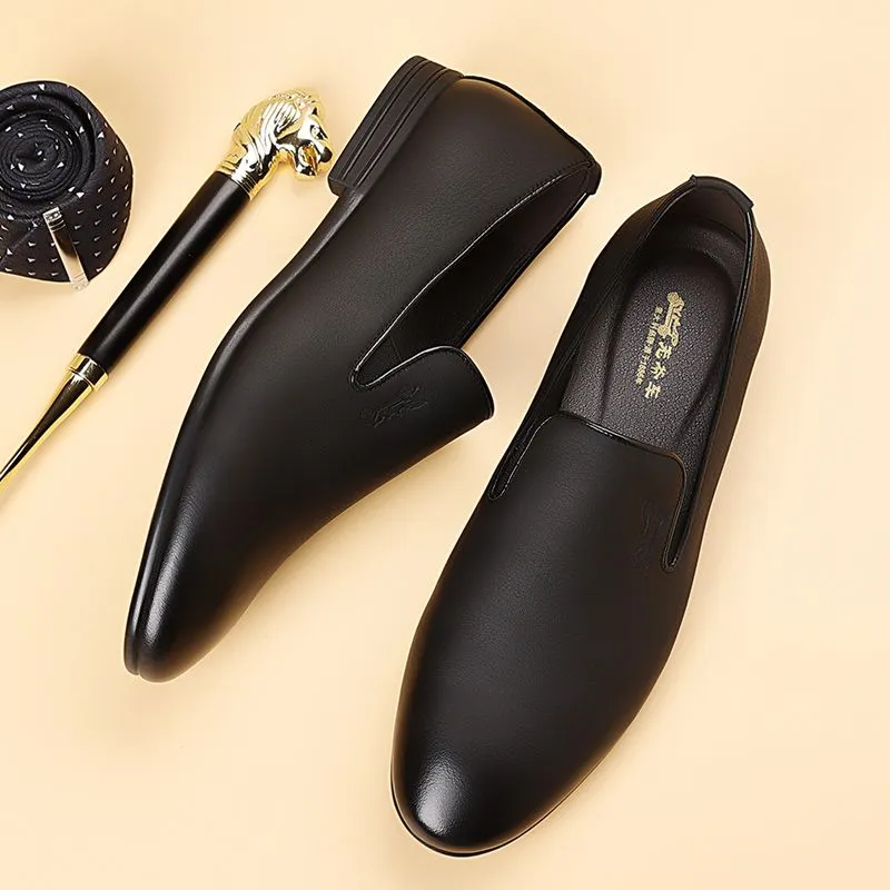 Mocassins Hommes en Cuir – Style Coréen, Respirants & Élégants