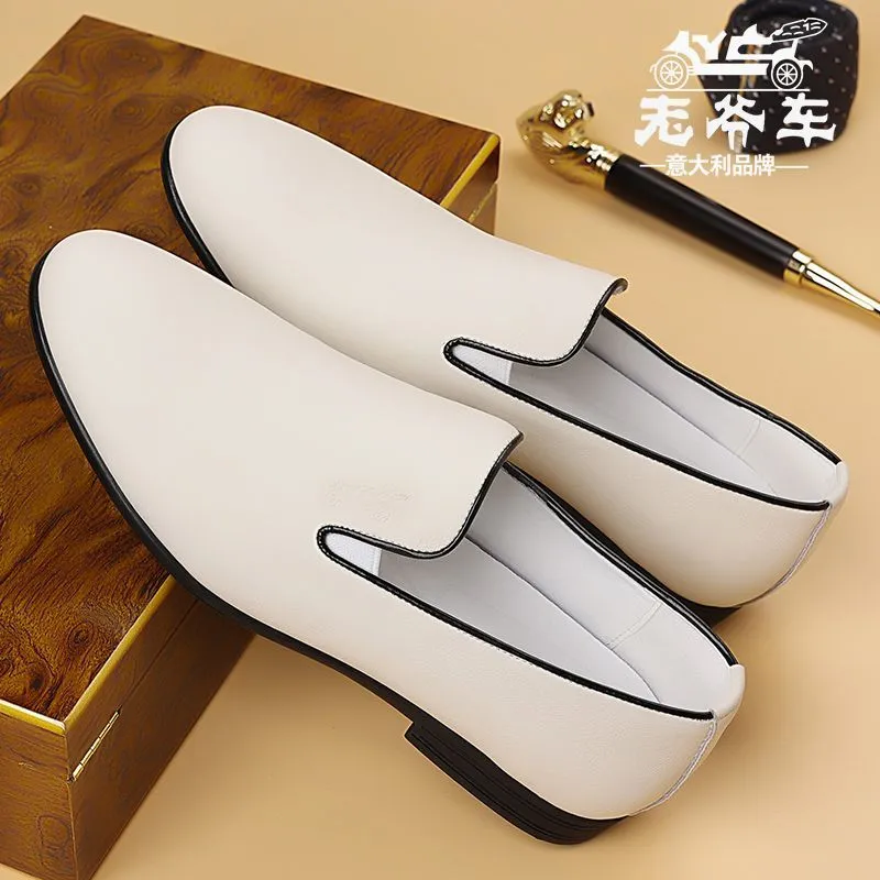 Mocassins Hommes en Cuir – Style Coréen, Respirants & Élégants