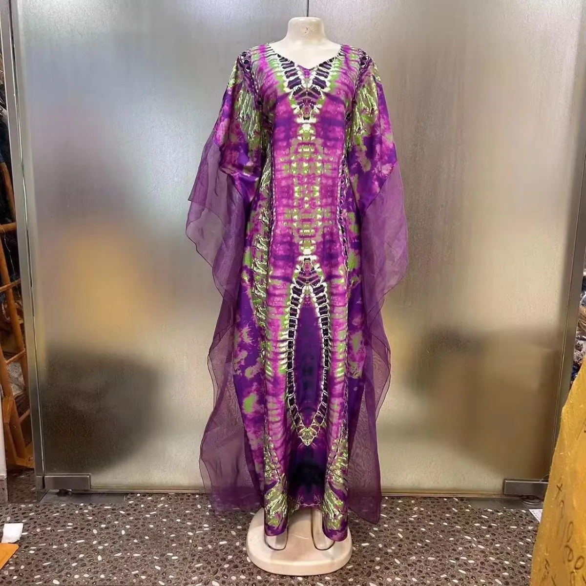 Robe africaine kaftan imprimée – Style élégant, tissu doux et coupe ample