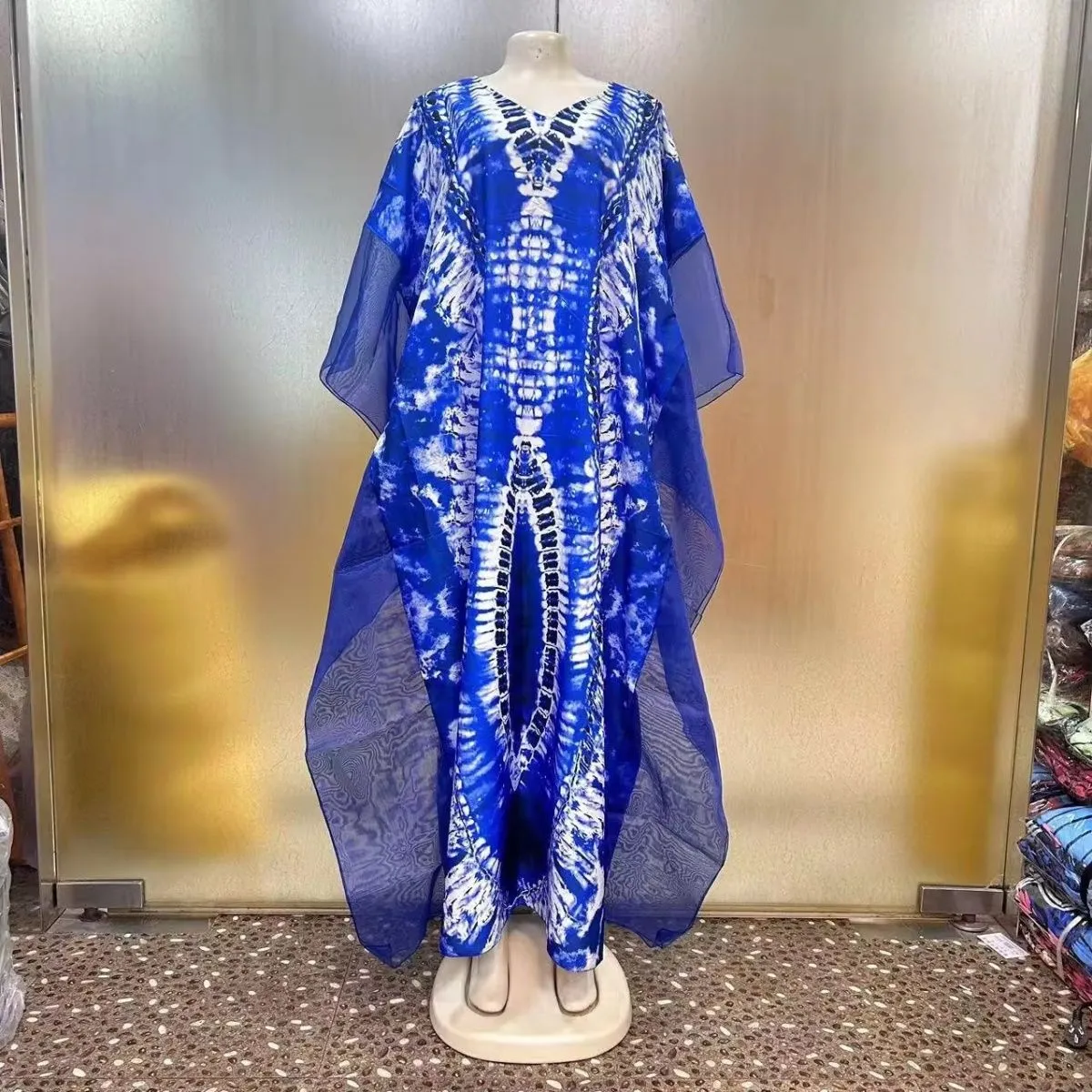 Robe africaine kaftan imprimée – Style élégant, tissu doux et coupe ample