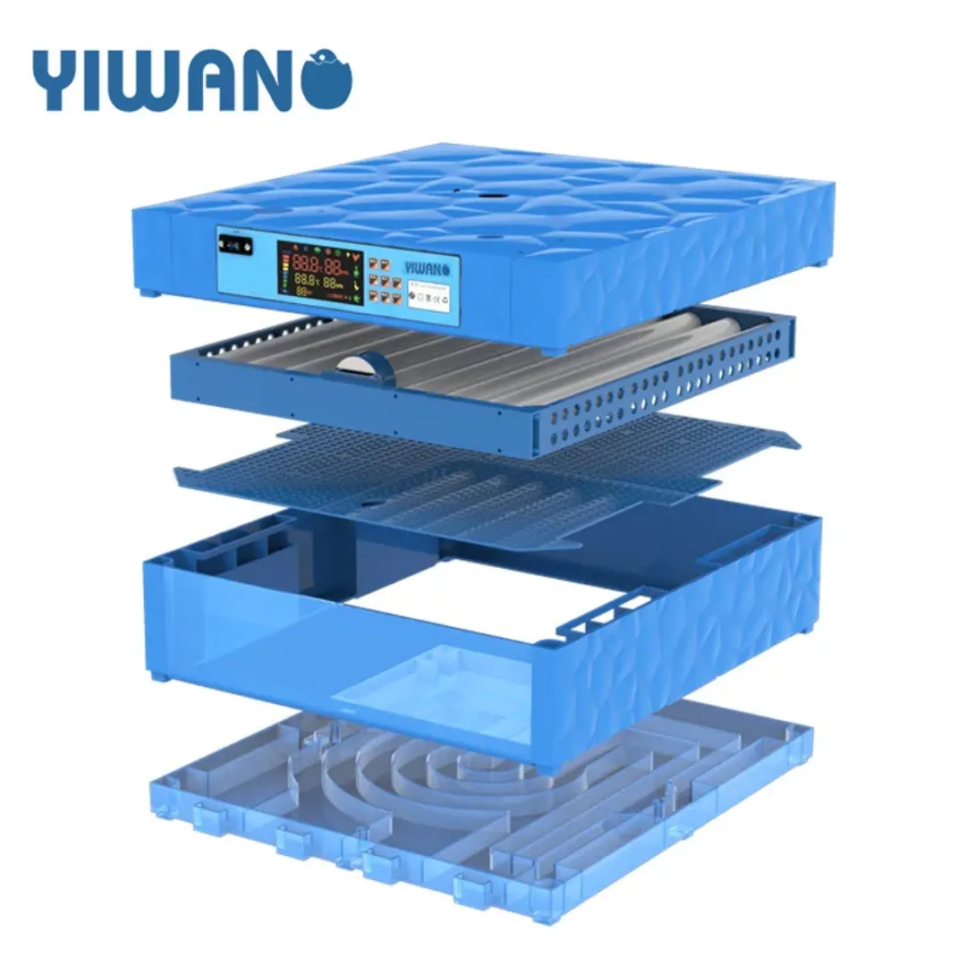 Couveuse Automatique 64 Œufs – Incubateur d'Œufs 220V à Rotation 360°, Haute Éclosion 98%, pour Poul