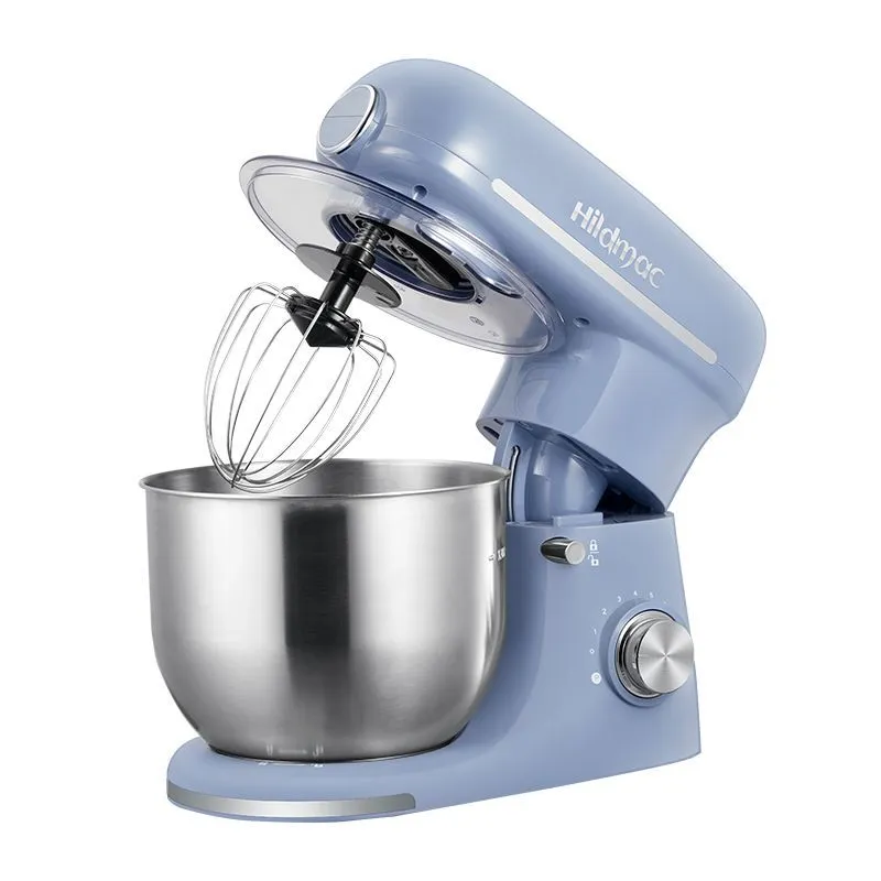 Robot pâtissier multifonction 5 L – Pétrin électrique puissant, fouet et batteur inox