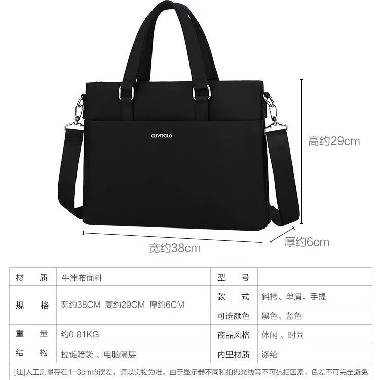 Sac homme imperméable grande capacité – Sac de travail business & casual, porté main et bandoulière