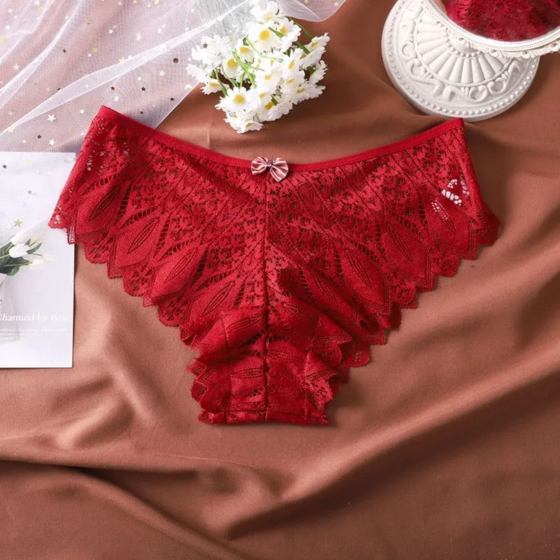 Lot de 3 pièces. Culotte femme en dentelle à lanières croisées – Design moderne, élégant et confortable