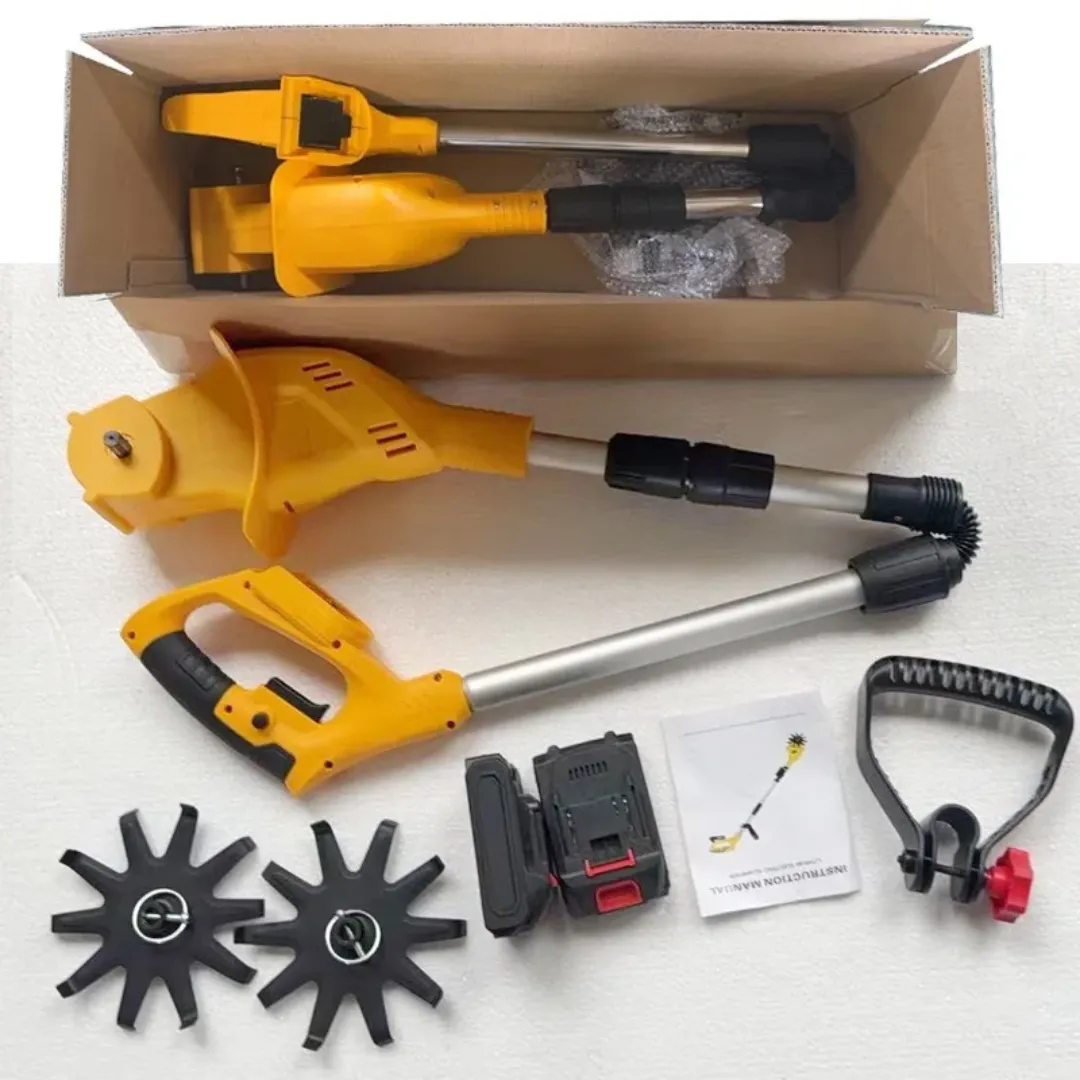 Motobineuse électrique portative à batterie – Mini cultivateur de sol sans fil – Usage domestique et agricole