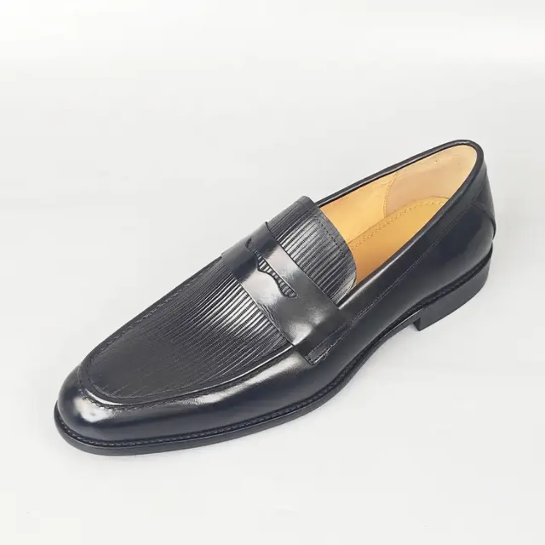 Mocassins en cuir pour homme – Chaussures de ville élégantes à bout pointu