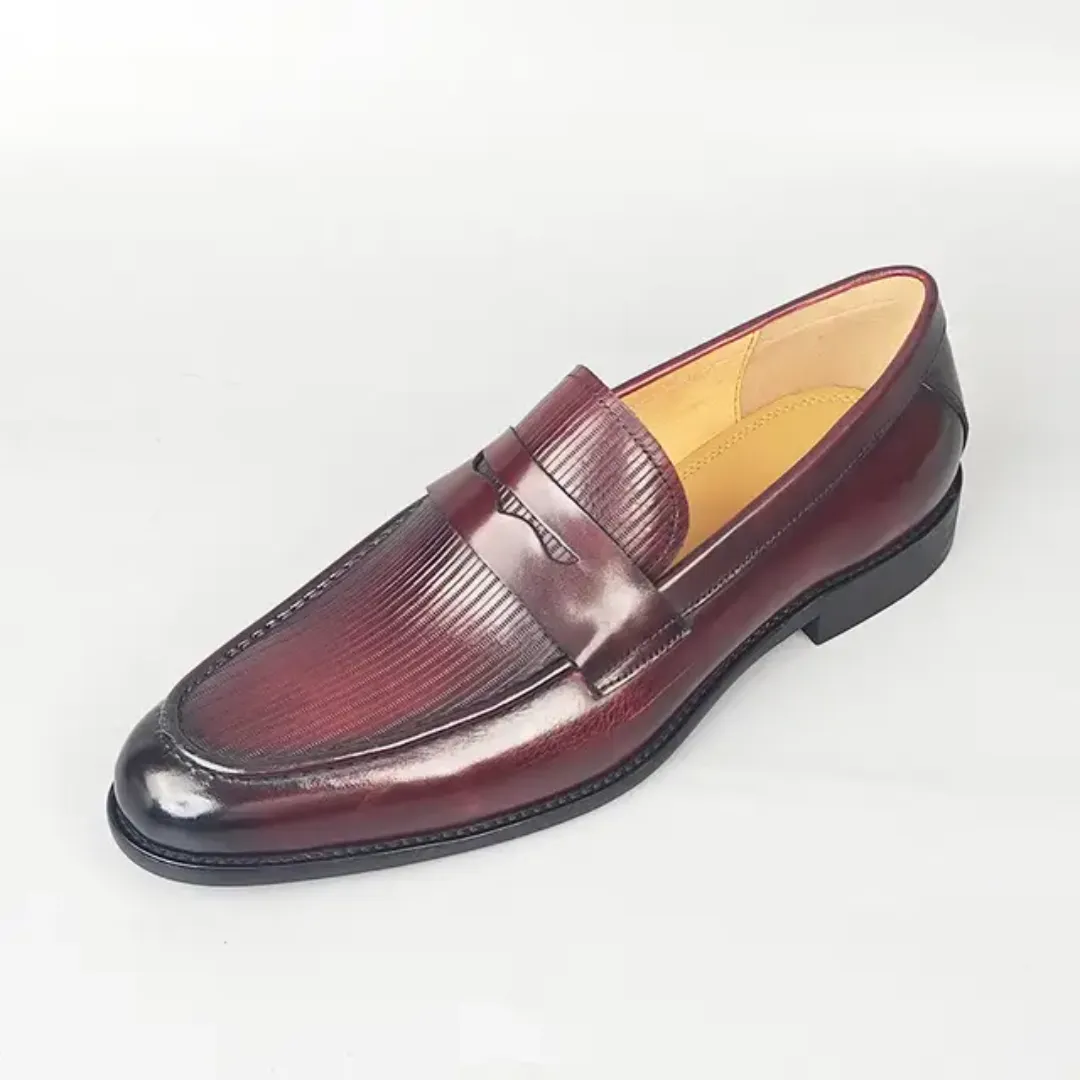 Mocassins en cuir pour homme – Chaussures de ville élégantes à bout pointu