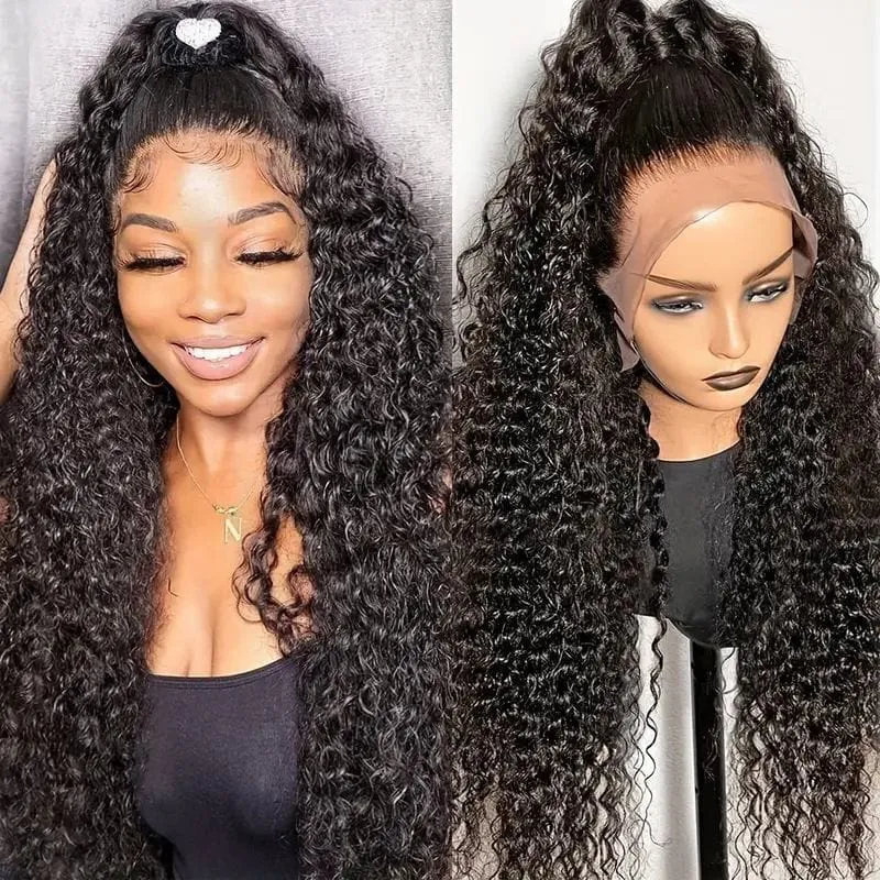 Taille 24. Perruque longue bouclée effet naturel – Lace wig style africain