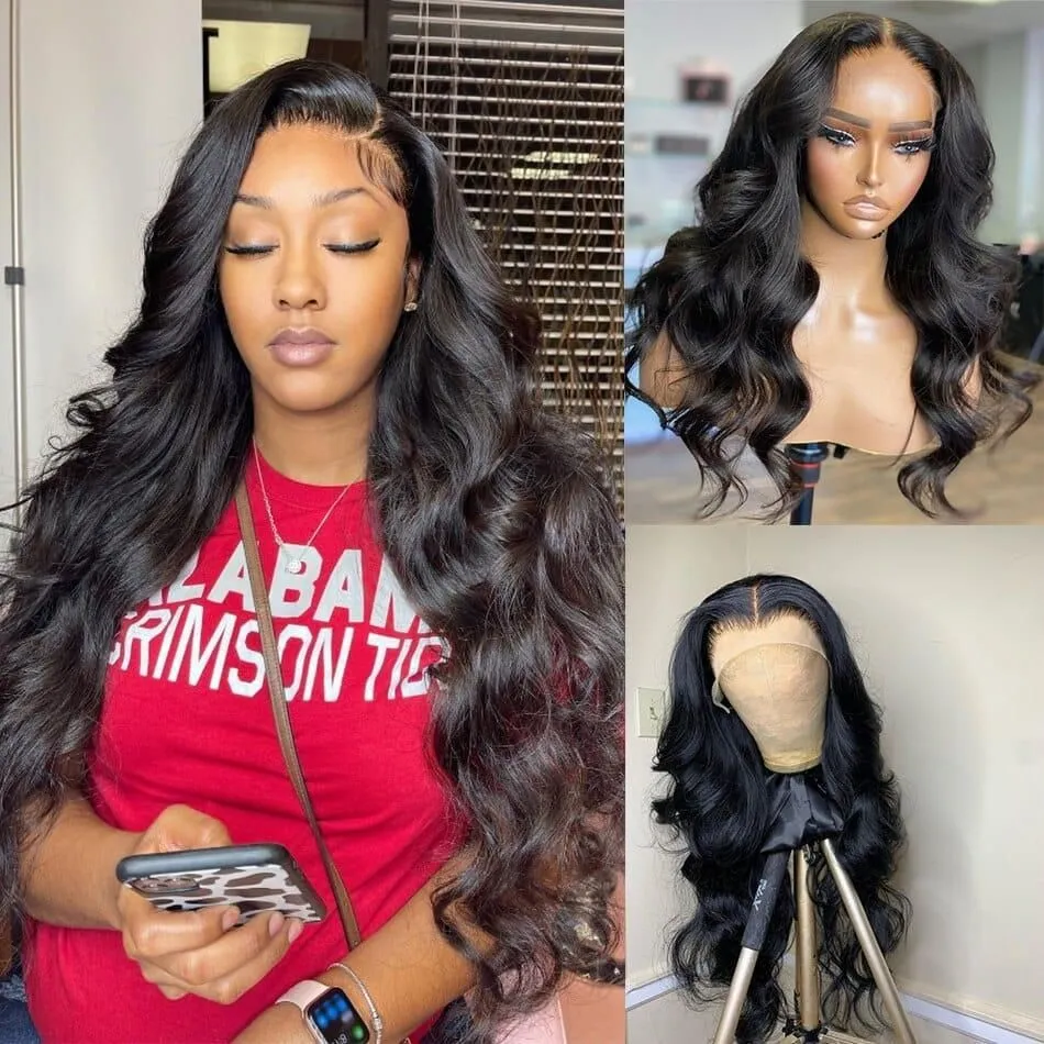 Taille 20. Perruque brésilienne ondulée – Lace front, volume naturel et finition réaliste