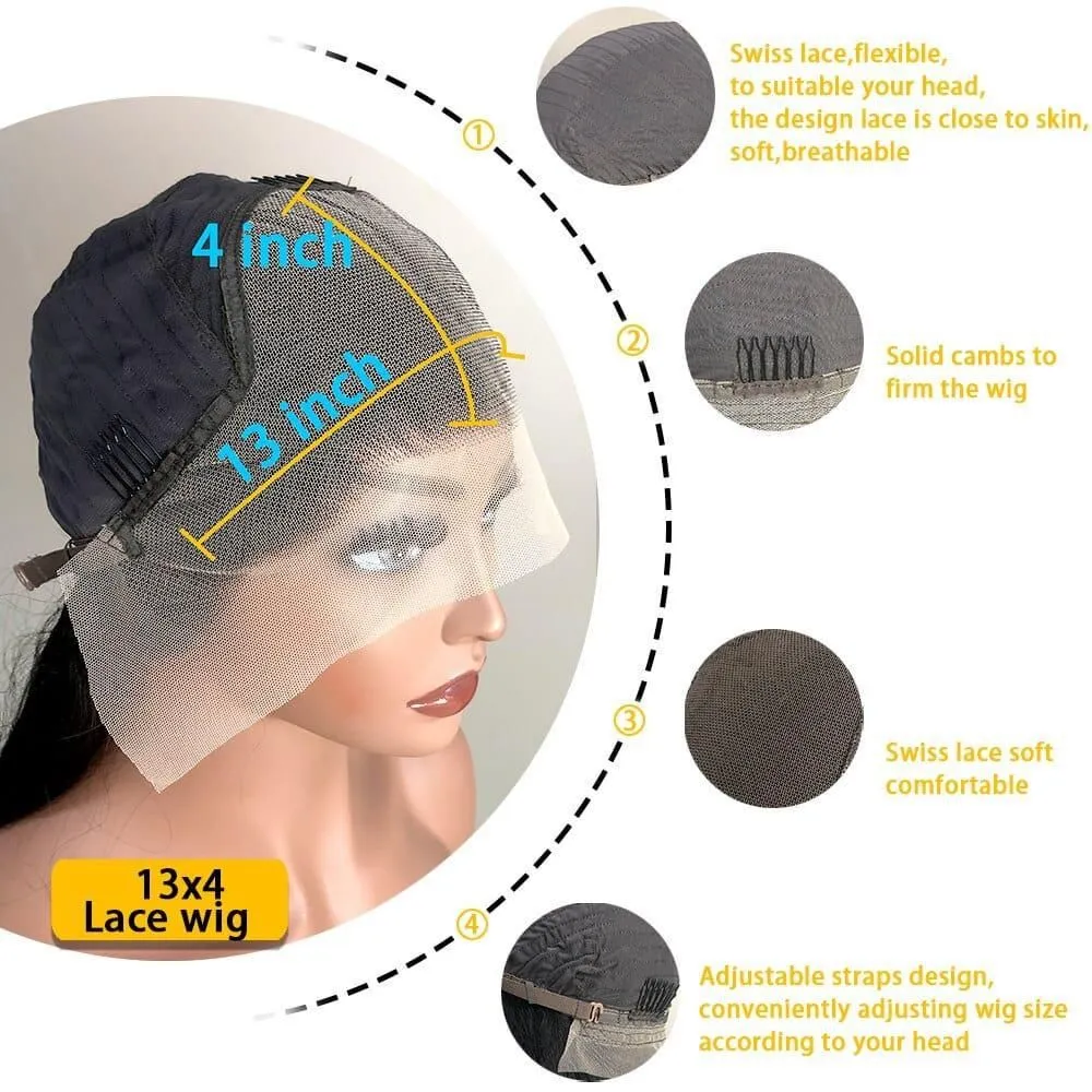 Taille 20. Perruque brésilienne ondulée – Lace front, volume naturel et finition réaliste