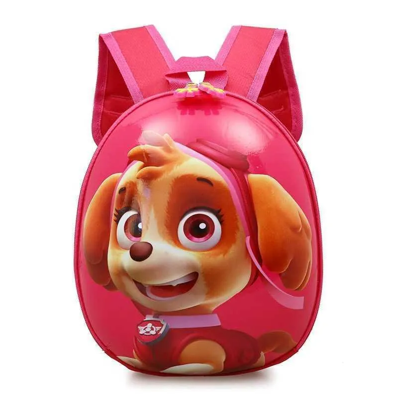 Sac à dos enfant Pat’ Patrouille jaune 3D coque rigide pour maternelle 3-6 ans