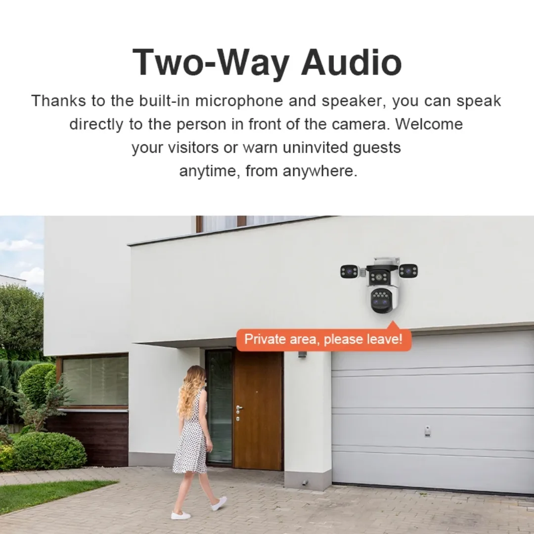 Caméra de Surveillance Extérieure WiFi 4G Connectée Étanche avec Vision Nocturne