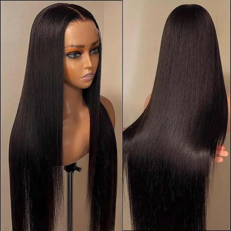 Perruque à bandeau cheveux humains 100% naturels longs raides closure